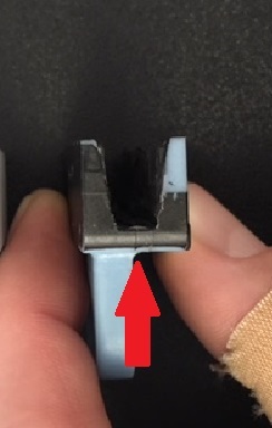 ES350 front window broken plastic clip