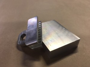 Completed aluminum window clip for Lexus ES350