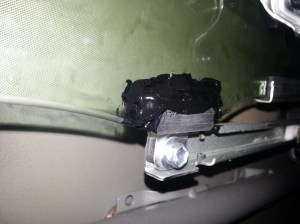 Inside ES350 door - replacement window clip